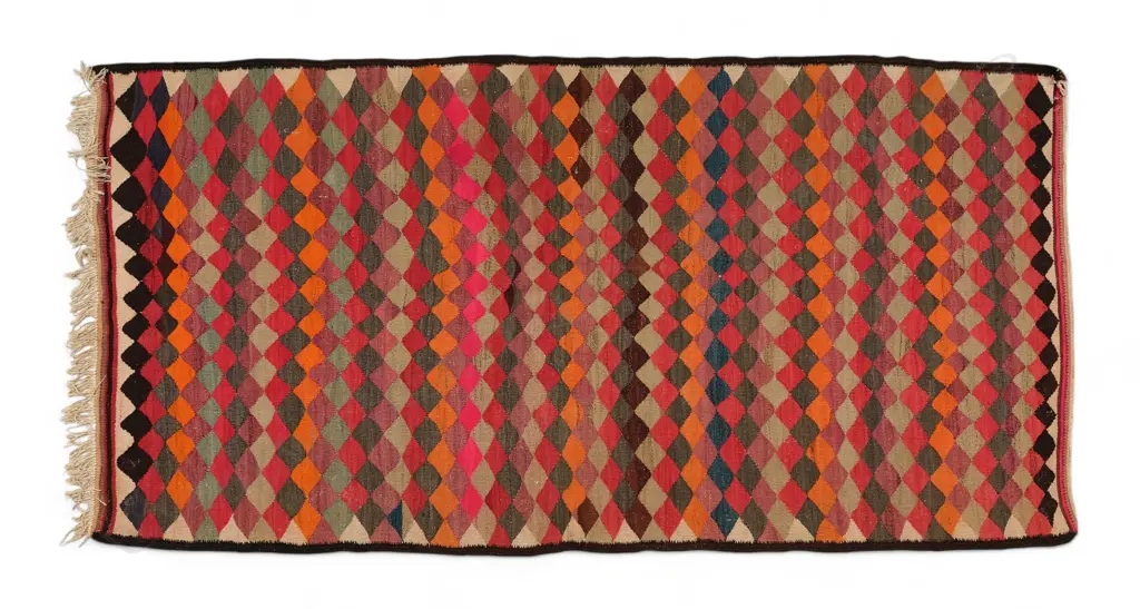 Shahsavan of Saveh, Iran wool/cotton/goat, flatweave rug, Image 1++